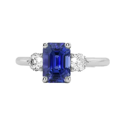 Rings HarryChadEntcom 3 Stone Blue Sapphire Emerald Ring Natural Earth Mined Diamonds 3 Carats Rings HarryChadEntcom 3 Stone Blue Sapphire Emerald Ring Natural Earth Mined Diamonds 3 Carats