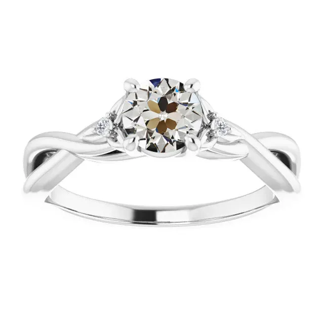 Rings HarryChadEntcom 3 Stone Round Old European Natural Earth Mined Diamond Ring Infinity Style 250 Carats Rings HarryChadEntcom 3 Stone Round Old European Natural Earth Mined Diamond Ring Infinity Style 250 Carats