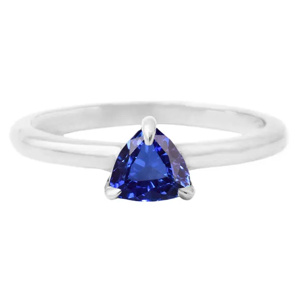 Rings HarryChadEntcom Ceylon Sapphire Solitaire Trillion Shaped Ring 1 Carat Jewelry Gold Rings HarryChadEntcom Ceylon Sapphire Solitaire Trillion Shaped Ring 1 Carat Jewelry Gold