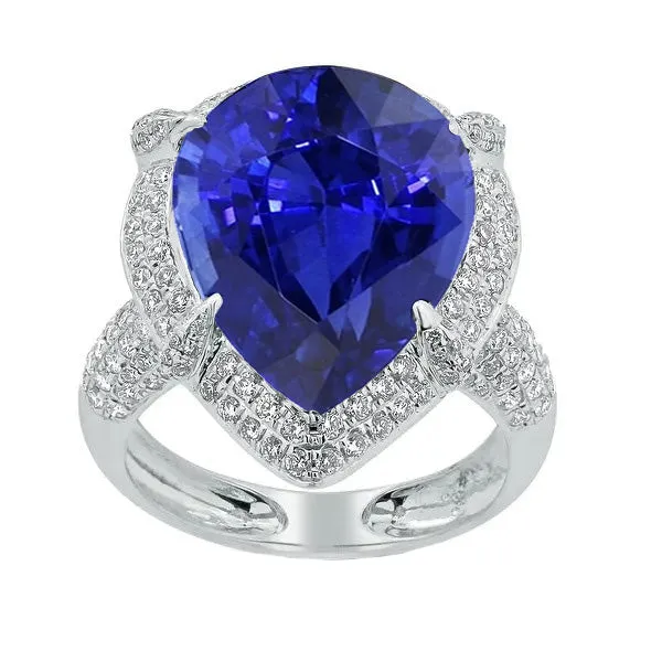 Rings HarryChadEntcom Gold Halo Blue Ceylon Sapphire Ring Pear Cut Round Natural Earth Mined Diamonds 5 Carats Rings HarryChadEntcom Gold Halo Blue Ceylon Sapphire Ring Pear Cut Round Natural Earth Mined Diamonds 5 Carats