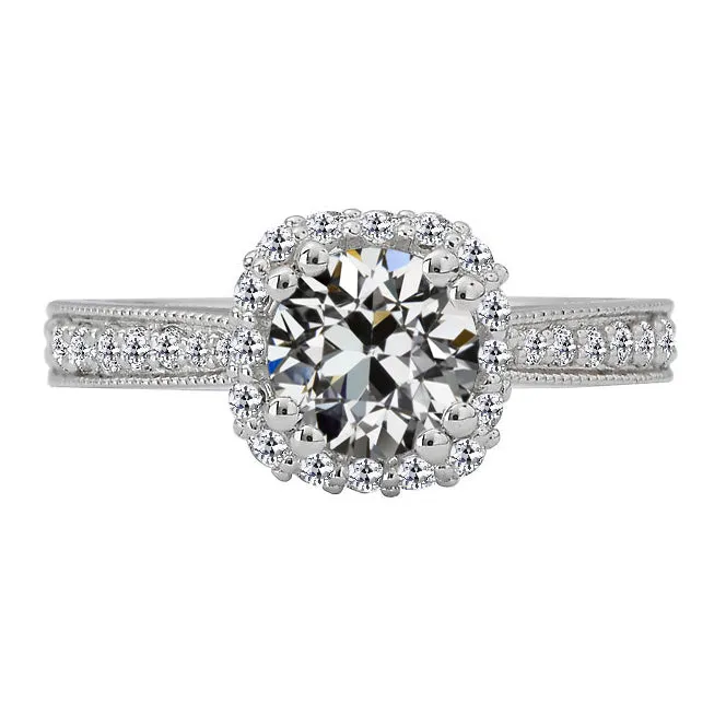 Rings HarryChadEntcom Halo Round Old Miner Genuine Natural Earth Mined Diamond Ring Tapered Shank 450 Carats Rings HarryChadEntcom Halo Round Old Miner Genuine Natural Earth Mined Diamond Ring Tapered Shank 450 Carats
