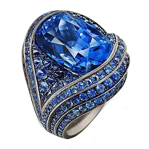 Rings HarryChadEntcom Like Antique Cocktail Sapphire Ring
