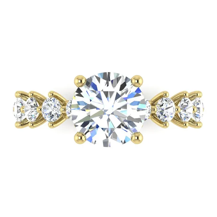 Rings HarryChadEntcom Mined Natural Diamond Ring With Accents Yellow Gold
