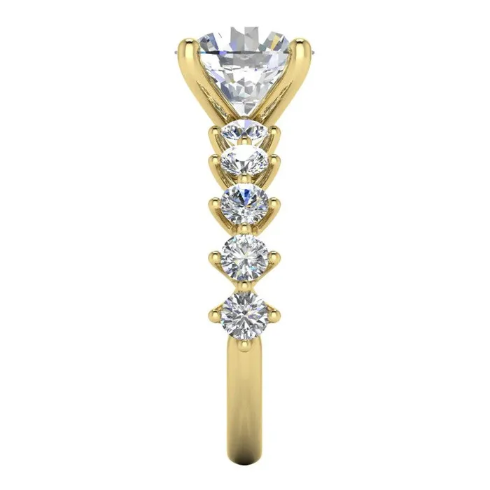 Rings HarryChadEntcom Mined Natural Diamond Ring With Accents Yellow Gold