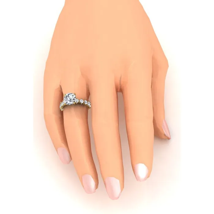 Rings HarryChadEntcom Mined Natural Diamond Ring With Accents Yellow Gold