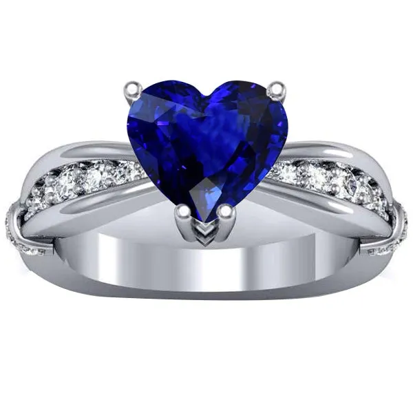 Rings HarryChadEntcom Natural Earth Mined Diamond Anniversary Ring Ceylon Sapphire 350 Carats Rings HarryChadEntcom Natural Earth Mined Diamond Anniversary Ring Ceylon Sapphire 350 Carats