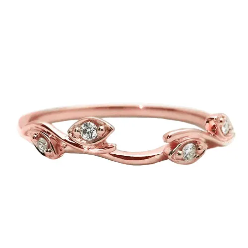 Rings HarryChadEntcom Natural Earth Mined Diamond Band 020 Carats Rose Gold 14K Fancy Jewelry Rings HarryChadEntcom Natural Earth Mined Diamond Band 020 Carats Rose Gold 14K Fancy Jewelry