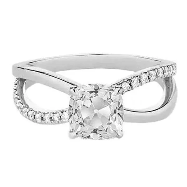 Rings HarryChadEntcom Round Cushion Old Miner Genuine Natural Earth Mined Diamond Ring Split Shank 350 Carats Rings HarryChadEntcom Round Cushion Old Miner Genuine Natural Earth Mined Diamond Ring Split Shank 350 Carats