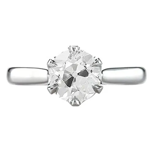 Rings HarryChadEntcom Solitaire Anniversary Ring Old Miner Round Natural Earth Mined Diamond 125 Carats 6 Prong Rings HarryChadEntcom Solitaire Anniversary Ring Old Miner Round Natural Earth Mined Diamond 125 Carats 6 Prong