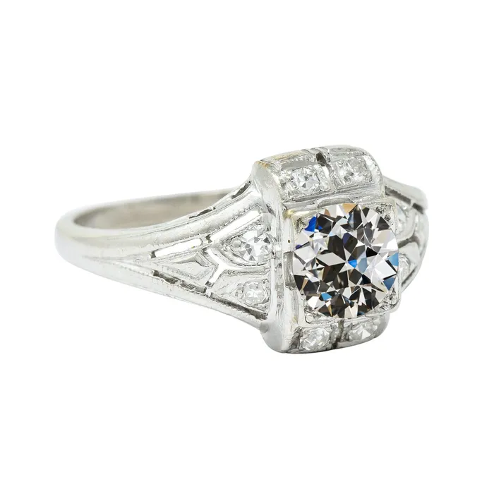 Rings HarryChadEntcom Womens Ring Round Old Miner Real Natural Earth Mined Diamond Milgrain Shank 250 Carats Rings HarryChadEntcom Womens Ring Round Old Miner Real Natural Earth Mined Diamond Milgrain Shank 250 Carats