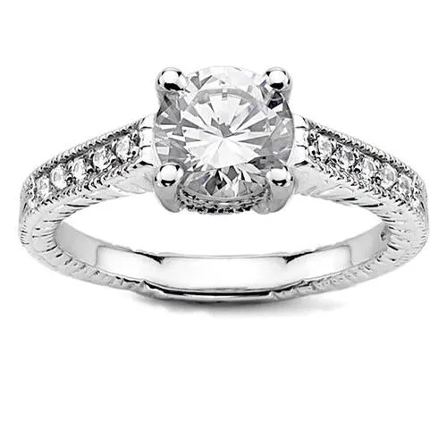 Rings Prong Set 335 Carats Sparkling Natural Earth Mined Diamond Solitaire Ring With Accent HarryChadEntcom Rings Prong Set 335 Carats Sparkling Natural Earth Mined Diamond Solitaire Ring With Accent HarryChadEntcom