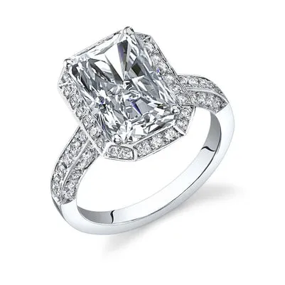Rings Radiant And Round 430 Ct Natural Earth Mined Diamond Engagement Ring GB Rings Radiant And Round 430 Ct Natural Earth Mined Diamond Engagement Ring GB