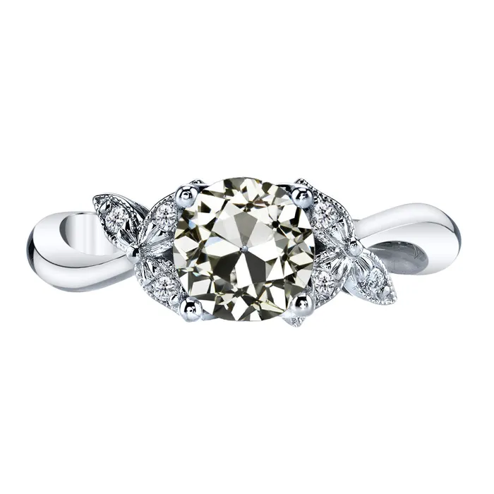 Round Old Cut Mined Diamond Wedding Ring 3 Carats White Gold HarryChadEntcom Rings Round Old Cut Mined Diamond Wedding Ring 3 Carats White Gold HarryChadEntcom Rings