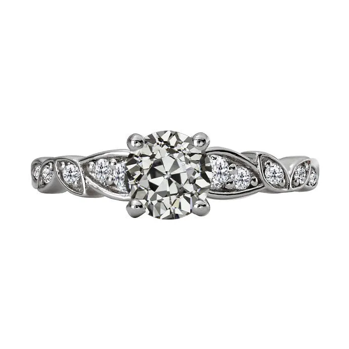 Round Old Mine Cut Real Natural Earth Mined Diamond Wedding Ring Gold Prong Set 3 Carats HarryChadEntcom Rings Round Old Mine Cut Real Natural Earth Mined Diamond Wedding Ring Gold Prong Set 3 Carats HarryChadEntcom Rings