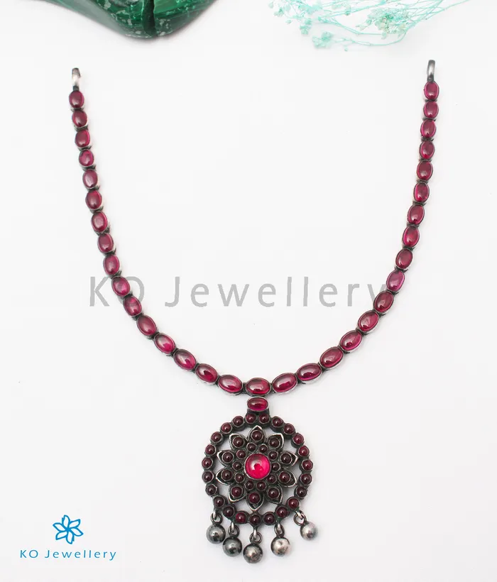 Silversmith Necklaces The Anuttara Silver Kemp Necklace Oxidised