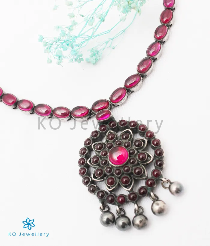 Silversmith Necklaces The Anuttara Silver Kemp Necklace Oxidised