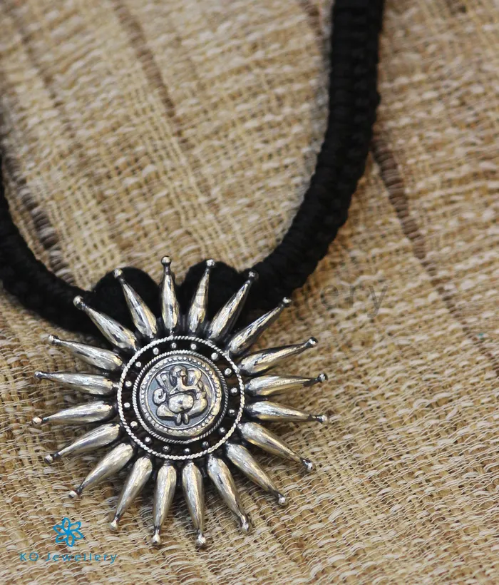 Silversmith Necklaces The Durja Silver Necklace Oxidised
