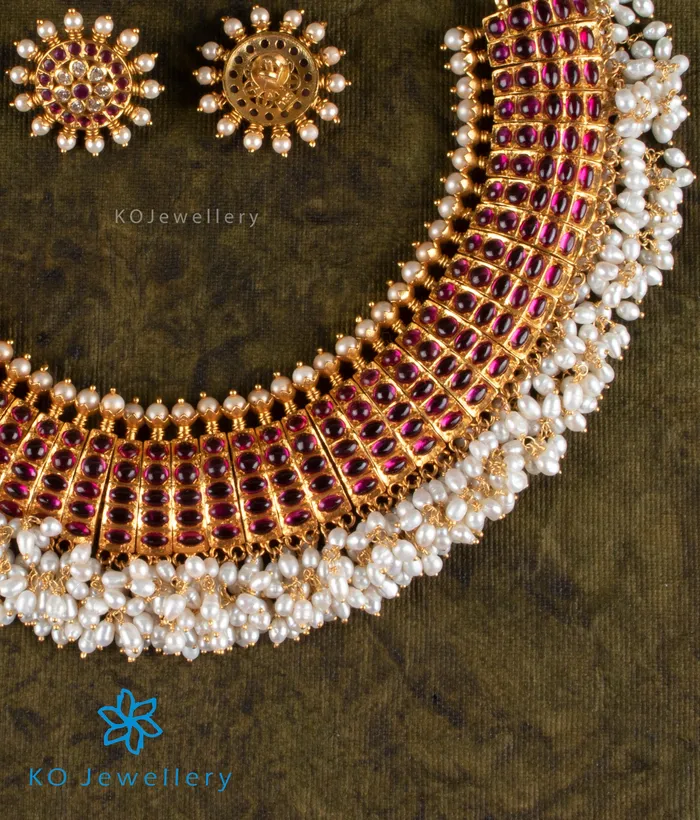 Silversmith Necklaces The Garv Silver Kempu Necklace