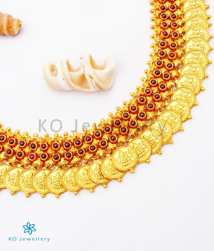 Silversmith The Shreeda Silver Kemp Kasu Necklace Necklaces