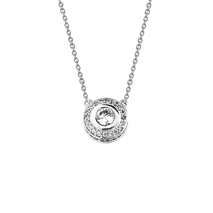 Sparkling 2 Carats Natural Earth Mined Diamonds Necklace Pendant Gold White 14K GB Necklaces Sparkling 2 Carats Natural Earth Mined Diamonds Necklace Pendant Gold White 14K GB Necklaces