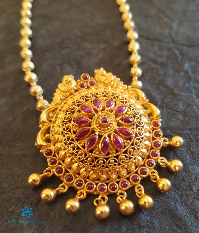 The Prerna Silver Peacock Necklace Silversmith Necklaces
