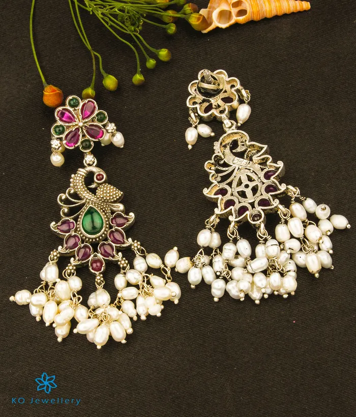 The Rachana Silver Guttapusalu Necklace OxidisedMedium Silversmith Necklaces