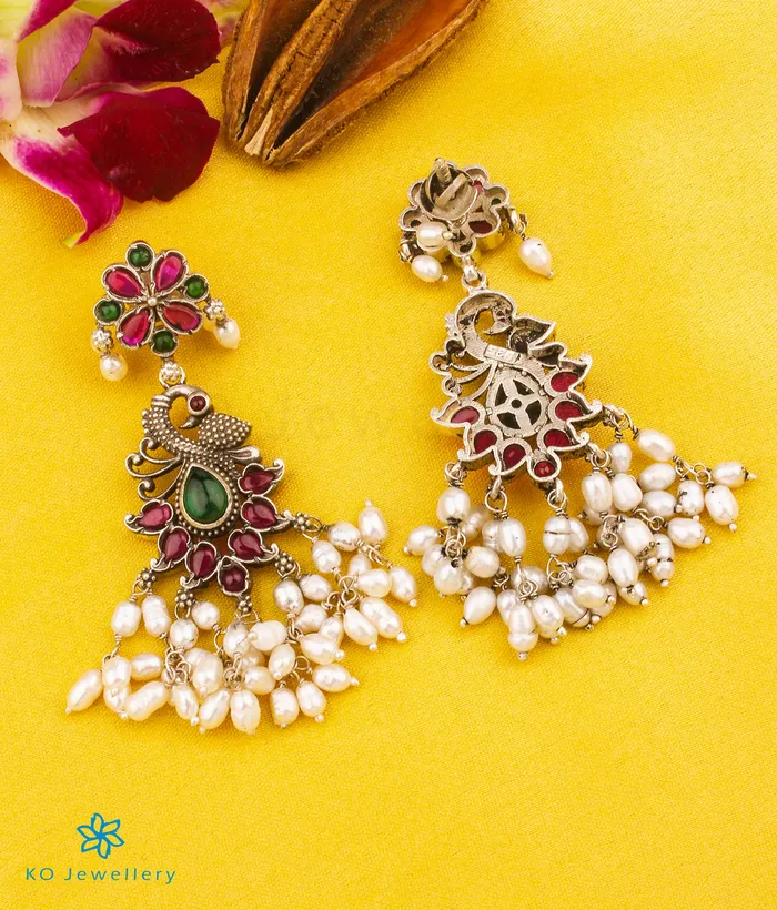 The Rachana Silver Guttapusalu Necklace OxidisedMedium Silversmith Necklaces