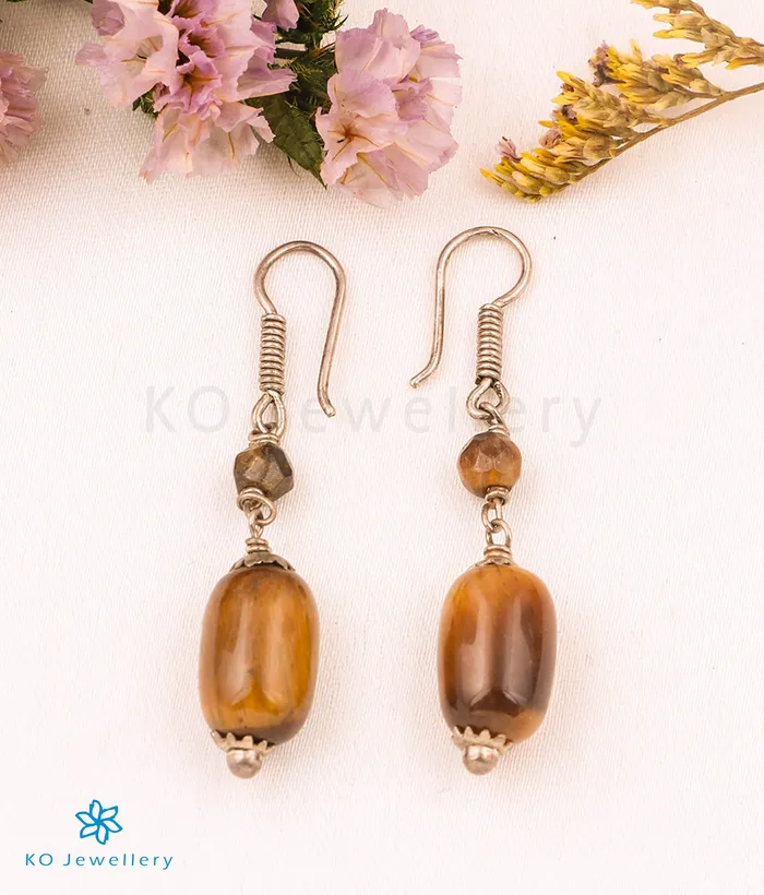 The Tigereye Silver Gemstone Earring Gemstone Earrings