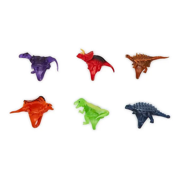 Twos Company Flashing Dinosaur 48Pcs Puppet Ring with Display in 6 Designs Twos Company Rings