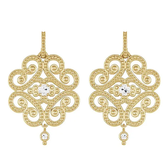 Vintage Style Dangle Earrings 075 Ct Yellow Gold Old Cut Mined Diamond HarryChadEntcom Earrings Vintage Style Dangle Earrings 075 Ct Yellow Gold Old Cut Mined Diamond HarryChadEntcom Earrings