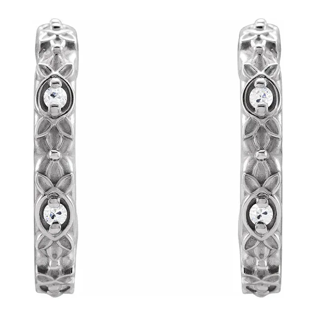 Vintage Style Open Hoop Earrings Old Miner Natural Earth Mined Diamonds 4 Carats HarryChadEntcom Earrings Vintage Style Open Hoop Earrings Old Miner Natural Earth Mined Diamonds 4 Carats HarryChadEntcom Earrings