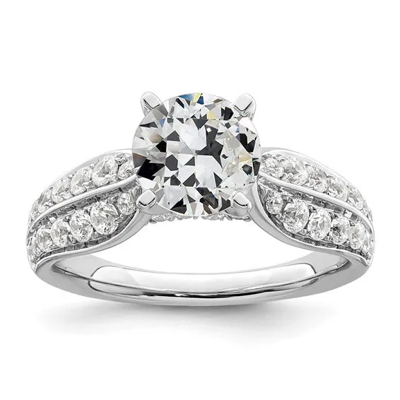 Wedding Ring Round Old Mine Cut Genuine Natural Earth Mined Diamond Gold Jewelry 4 Carats HarryChadEntcom Rings Wedding Ring Round Old Mine Cut Genuine Natural Earth Mined Diamond Gold Jewelry 4 Carats HarryChadEntcom Rings