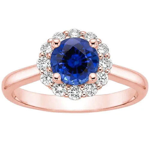 Women Natural Earth Mined Diamond Halo Ring Flower Style Blue Sapphire 3 Carats Rose Gold HarryChadEntcom Rings Women Natural Earth Mined Diamond Halo Ring Flower Style Blue Sapphire 3 Carats Rose Gold HarryChadEntcom Rings