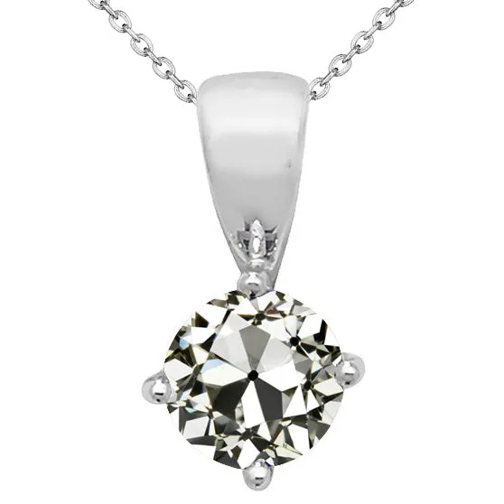 Womens Pendant Necklace 250 Ct Solitaire Old Miner HarryChadEntcom Necklaces Womens Pendant Necklace 250 Ct Solitaire Old Miner HarryChadEntcom Necklaces