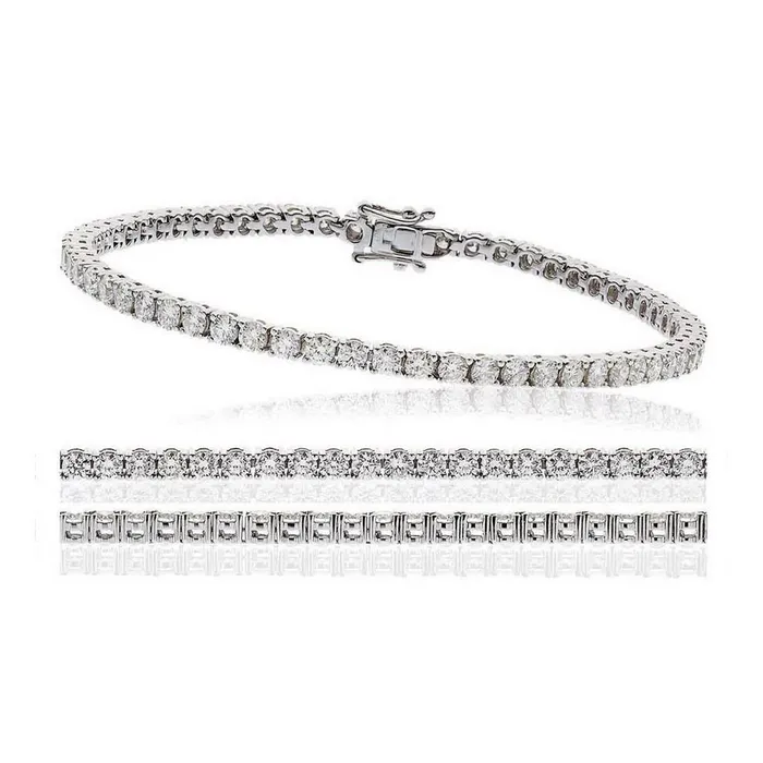 Women Tennis Bracelet 650 Carats Round Small Natural Earth Mined Diamonds White Gold 14K GB Bracelets Women Tennis Bracelet 650 Carats Round Small Natural Earth Mined Diamonds White Gold 14K GB Bracelets